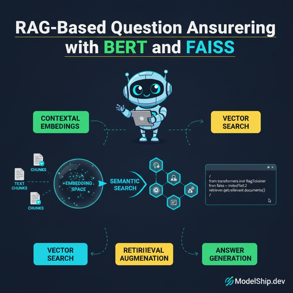 RAG-Based Question Answering with BERT and FAISS