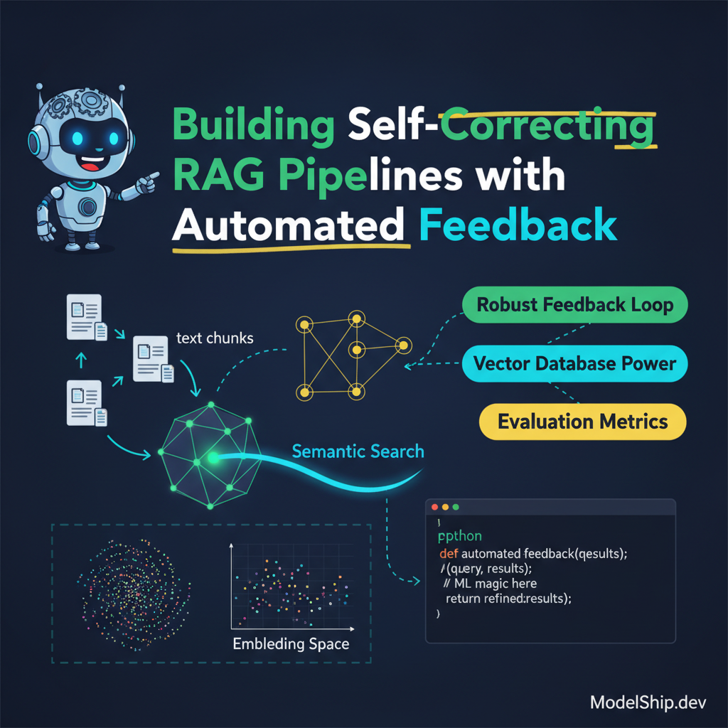 Building Self-Correcting RAG Pipelines with Automated Feedback