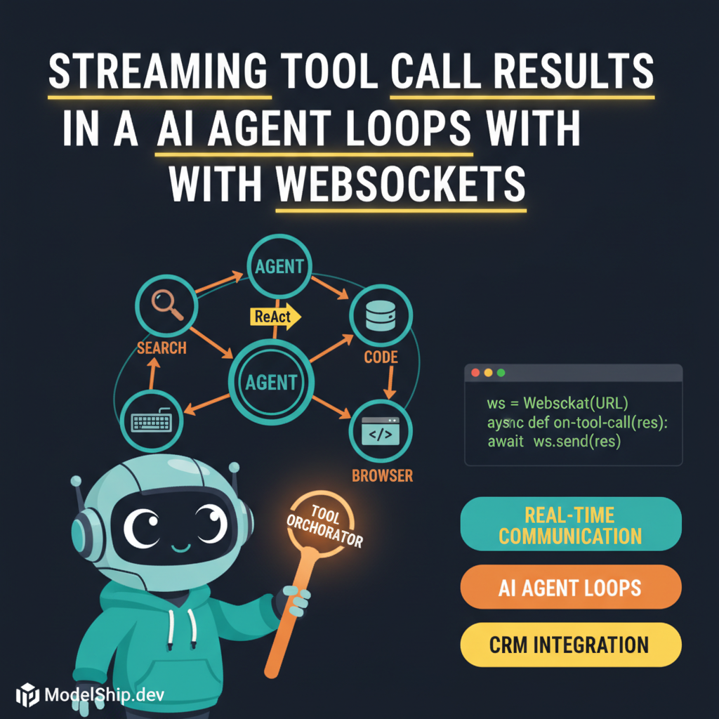 Streaming Tool Call Results in AI Agent Loops with WebSockets