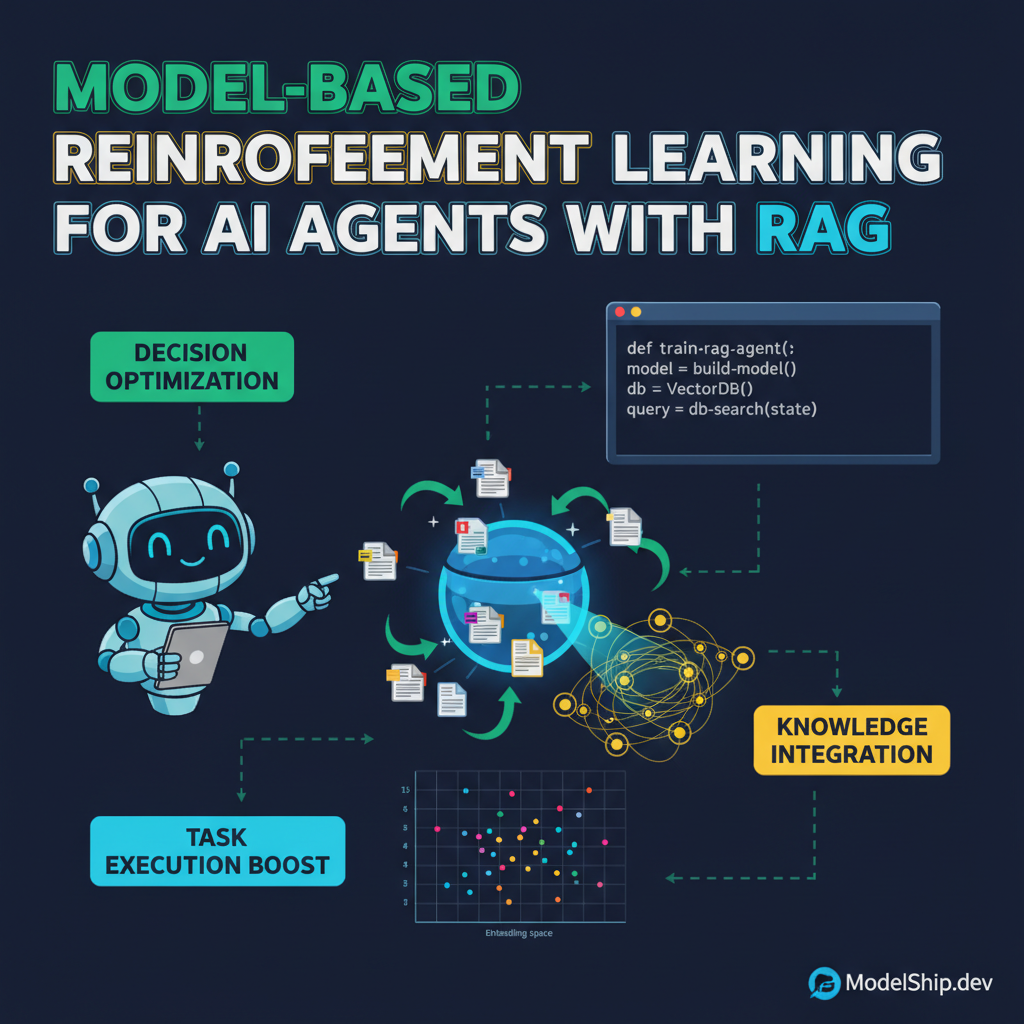 Model-Based Reinforcement Learning for AI Agents with RAG