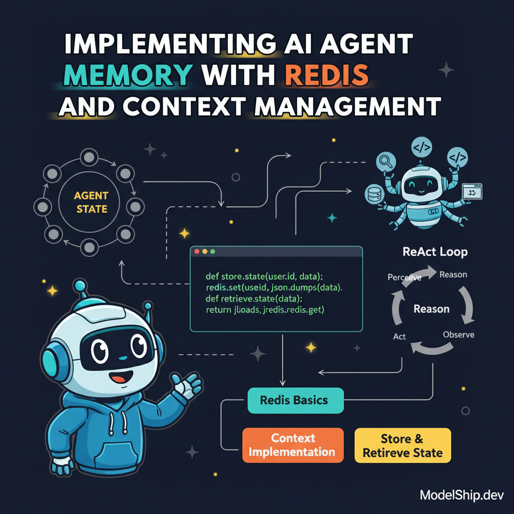 Implementing AI Agent Memory with Redis and Context Management