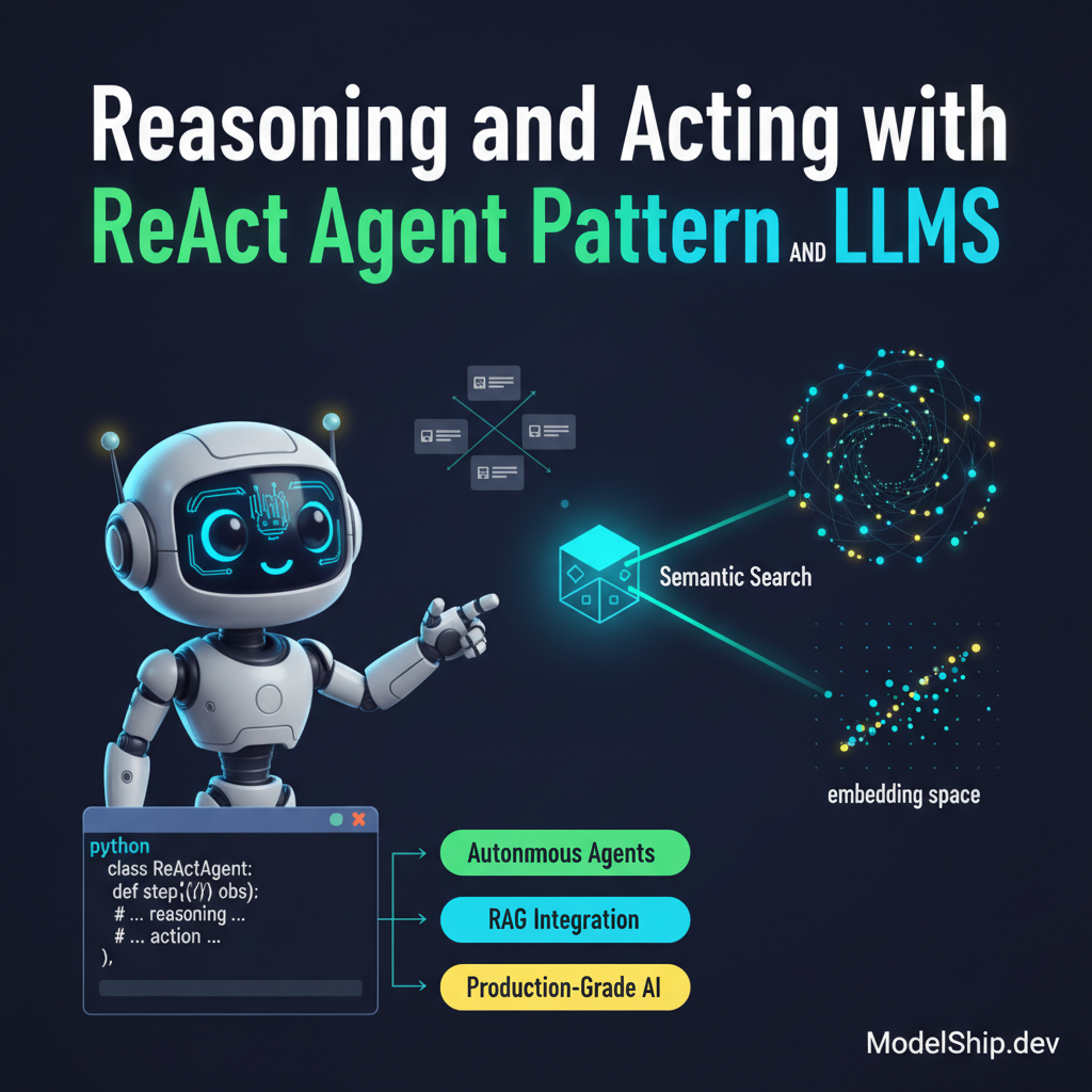 Reasoning and Acting with ReAct Agent Pattern and LLMs
